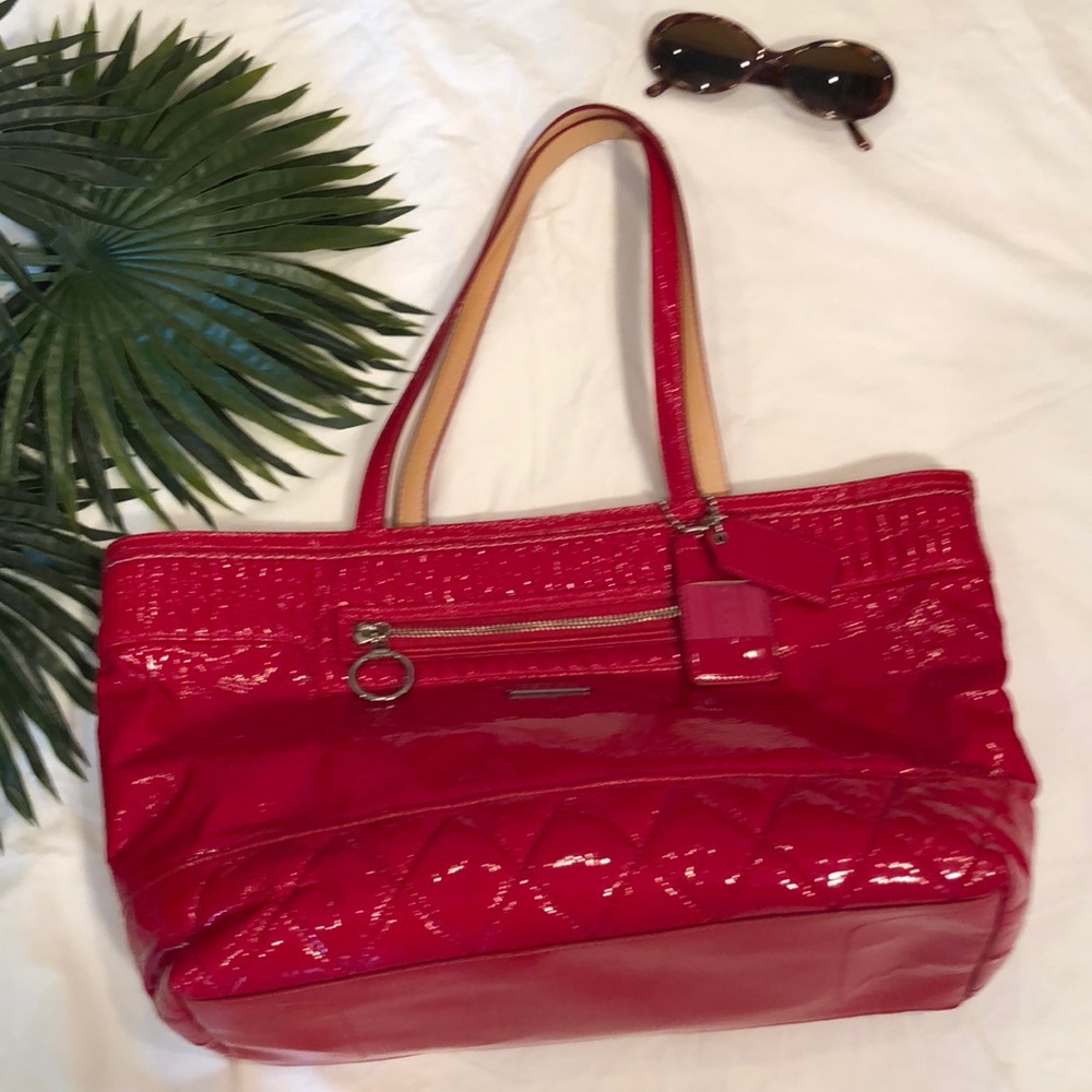 Coach Poppy Red Tote